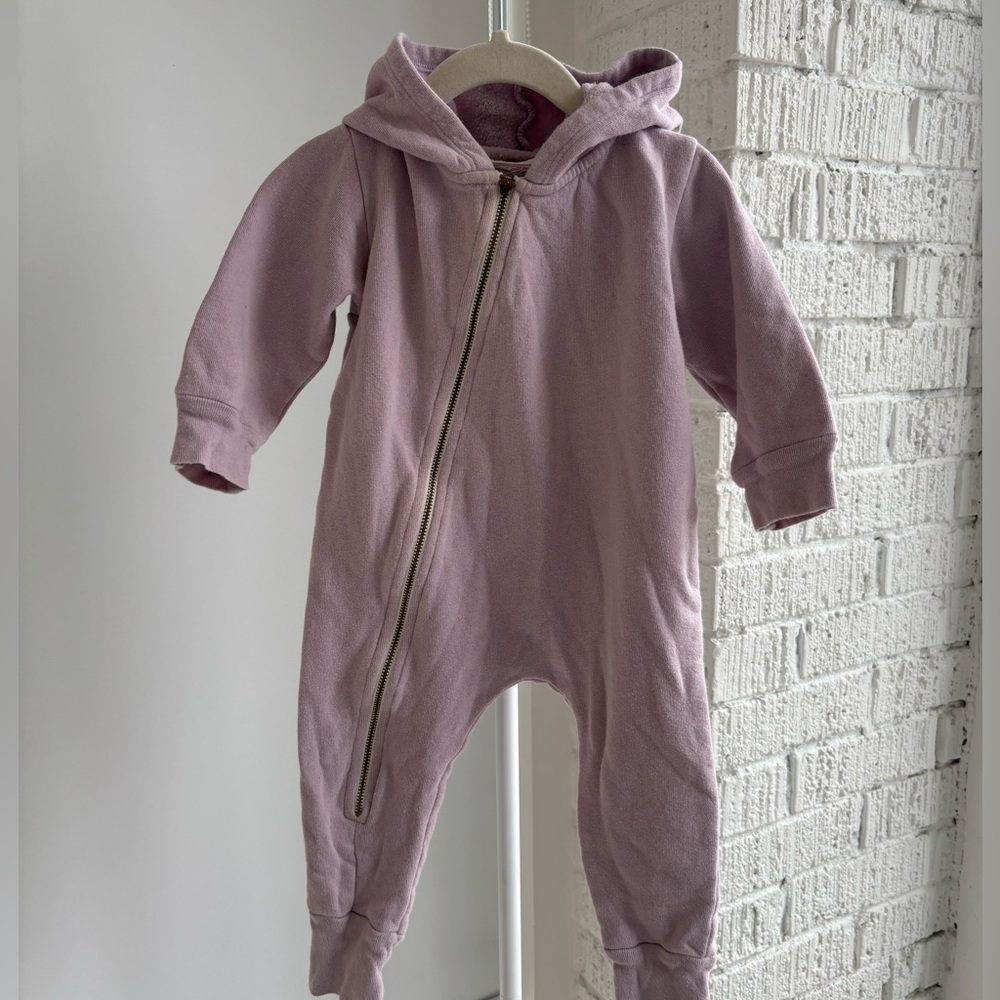 Mini Mioche Hooded Zip Baby Romper (12–18M)
